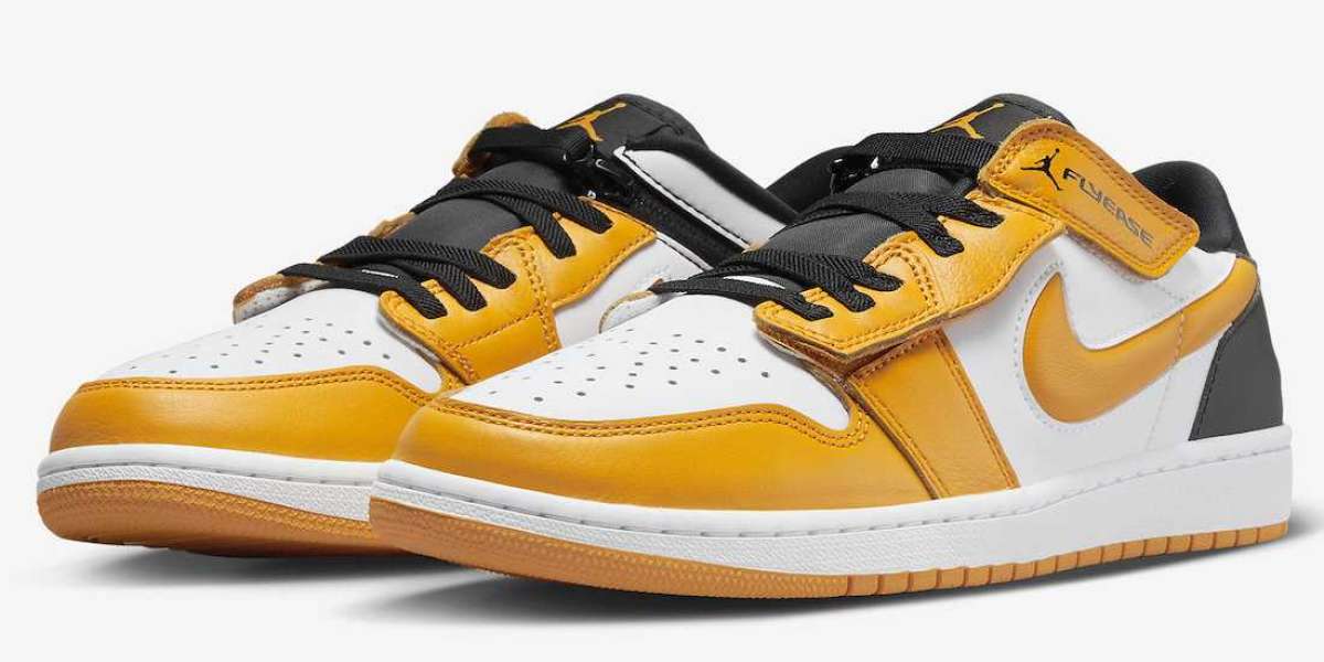 Latest Air Jordan 1 Low FlyEase “University Gold” DM1206-107