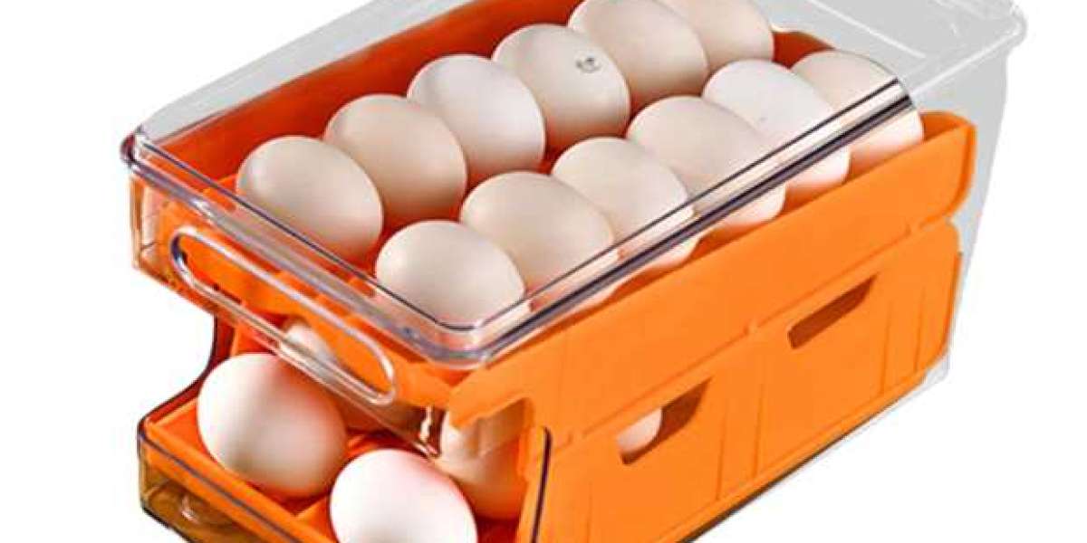 Folomie Egg Storage Organizer with Lids: Space-saving, Lightweight