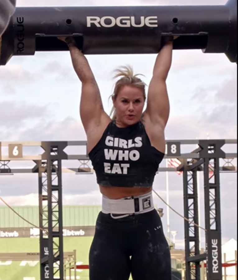 2022 Rogue Invitational Dani Speegle Lifts 215LB Texas Oak Girls Who Eat Tank - CreativeTDesign