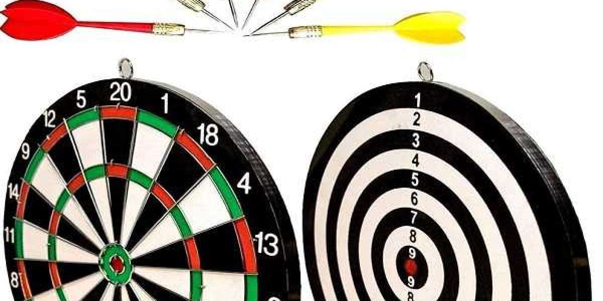 Buy Latest Wooden 17 inch Double Faced Flock Printing Thickening Tournament Bristle Dartboard