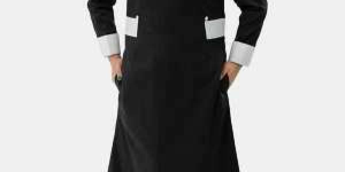 Elegant Clergy Dresses with Full Collar for Female Ministers