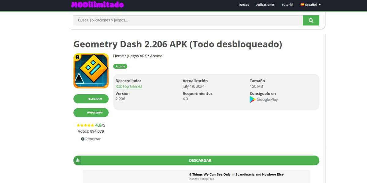 Geometry Dash APK 2.206 Descargar Gratis Ultima Version 2024