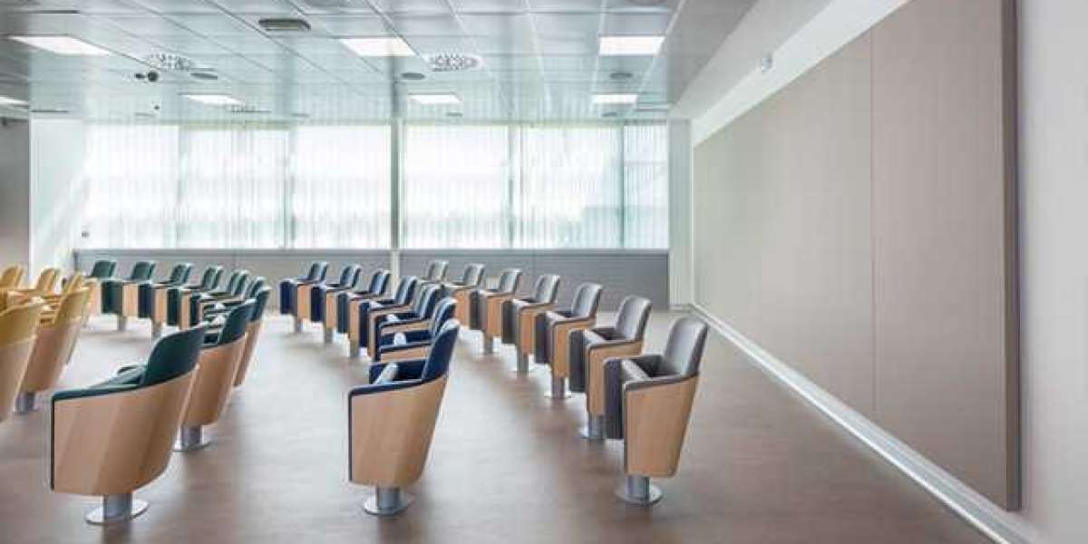 Experience style comfort and handiness with folding auditorium chairs