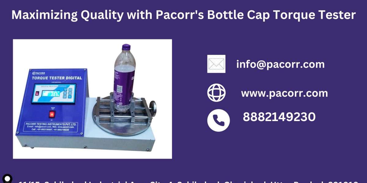 pacorr.com's Bottle Cap Torque Tester: A Trusted Solution for High-Volume Packaging Operations