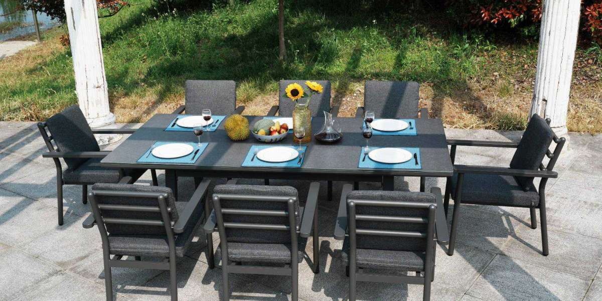 How Does A Champagne Corner Dining Set Enhance An Outdoor Dining Experience?