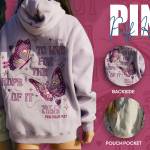 pink palm puff hoodies