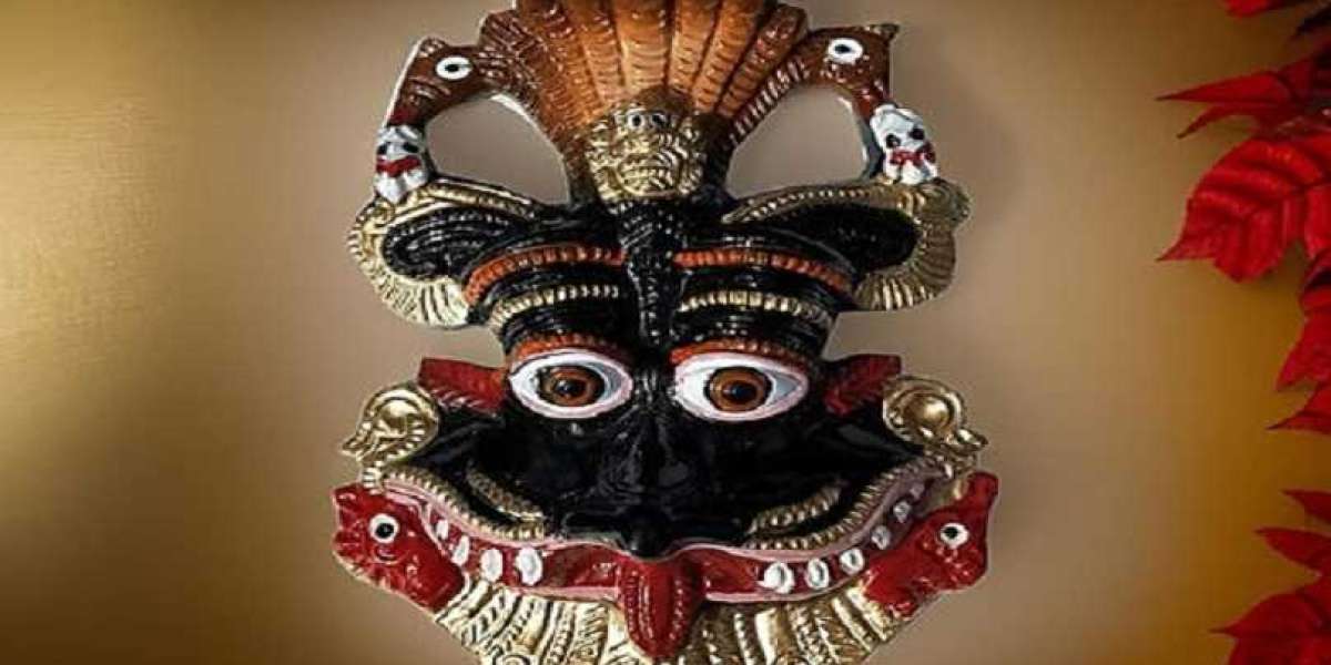 Divine Keertimukha Narsingh Metal Wall Hanging for Positive Energy