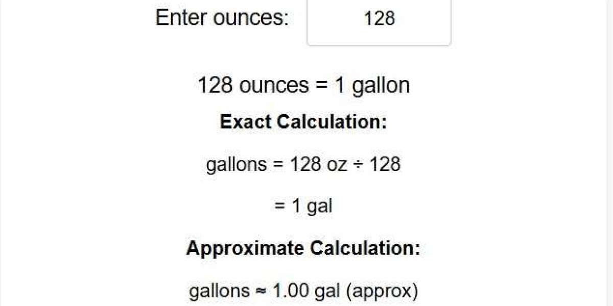 Where do we need to measure Ounces in Gallons