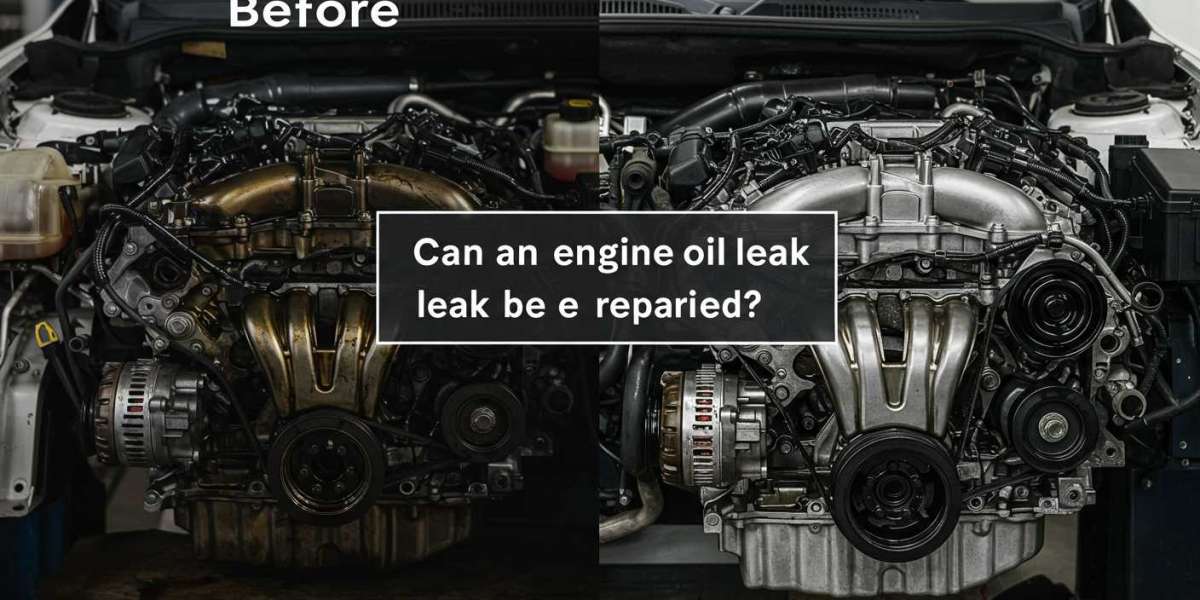 Can an engine oil leak be repaired?
