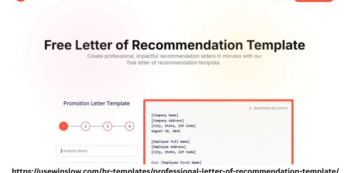 Letter of Recommendation Template for HR Teams