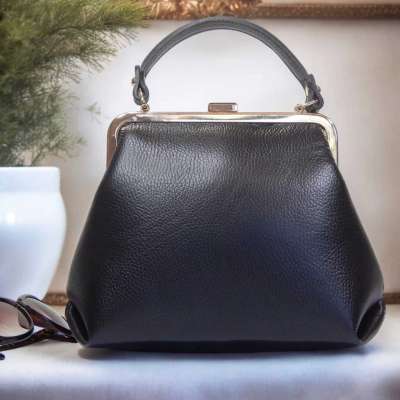Leather Top Handle Bag with Snap Clasp Lock - Conders Profile Picture