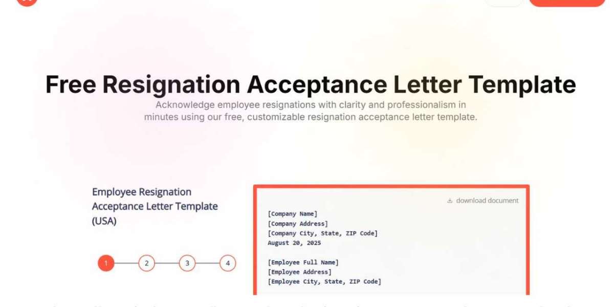 Simple Resignation Acceptance Letter Template for HR and Managers