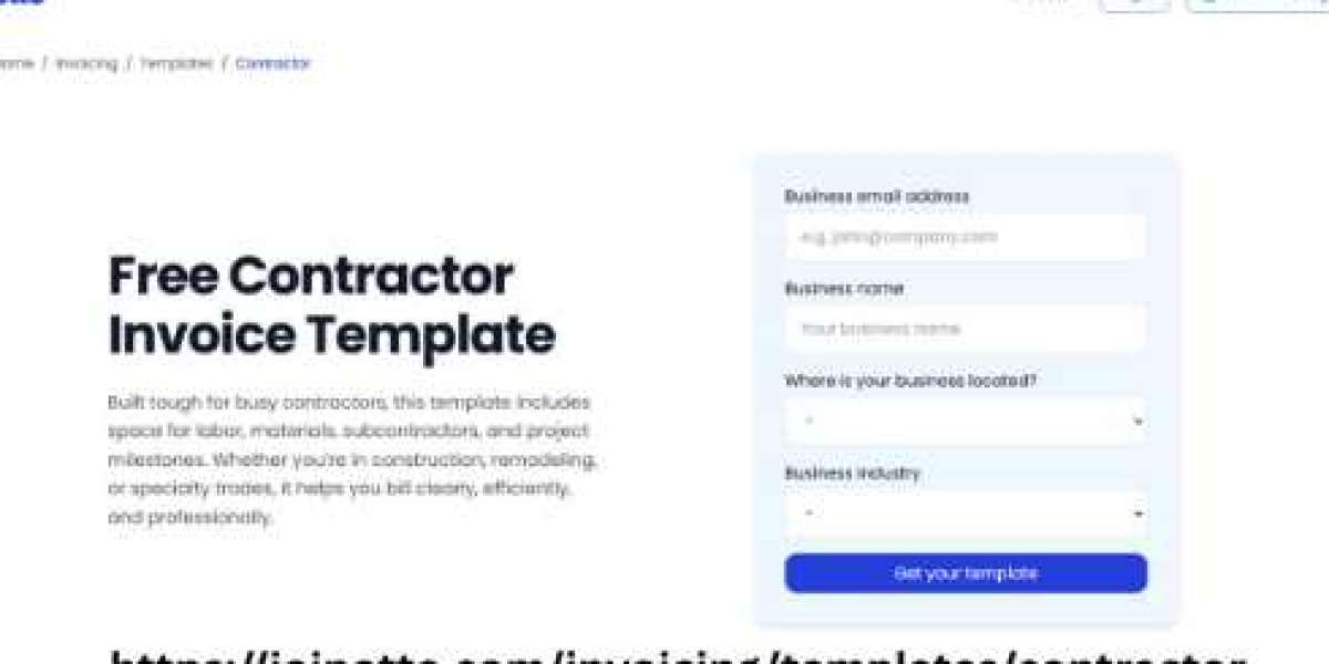 Simple Contractor Invoice Template for Self-Employed