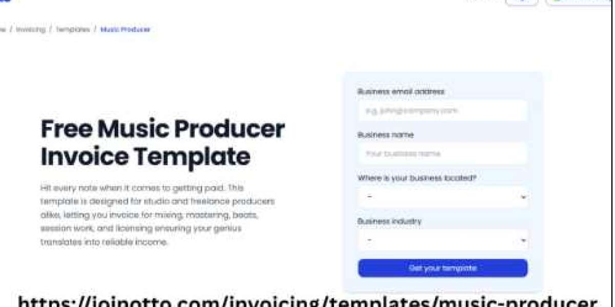 Music Producer Invoice Template for Easy Billing