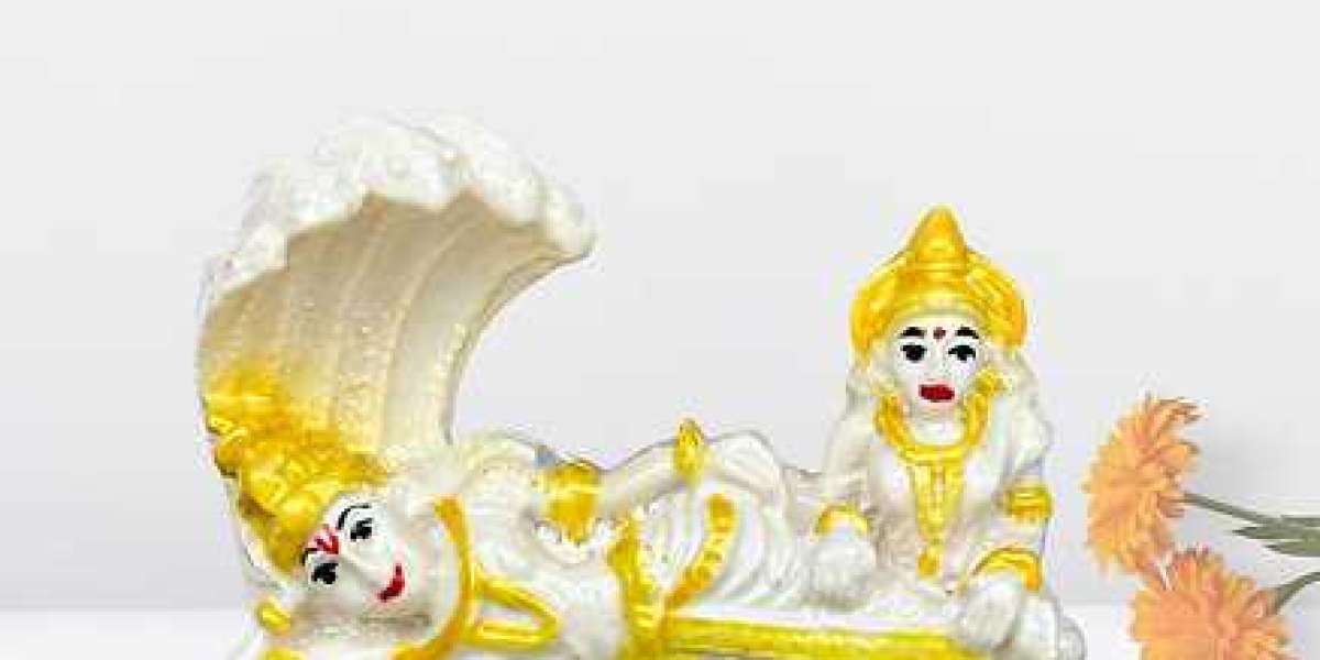 Marble Dust Vishnu Laxmi Idol – A Symbol of Prosperity, Wealth & Protection