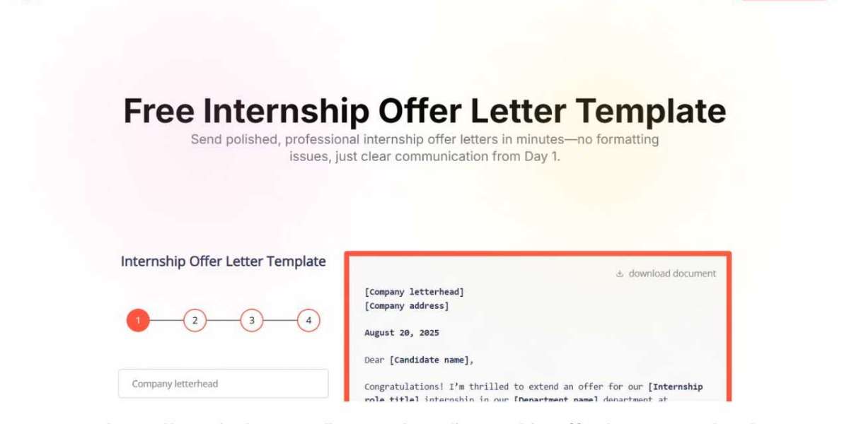 Comprehensive Internship Offer Letter Template for HR Teams