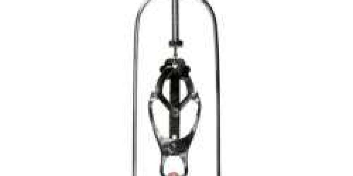 bon4m stainless steel locking cock cage chastity ic205
