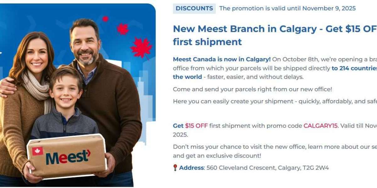 New Meest Branch Opens in Calgary — $15 Off for First Shipments!
